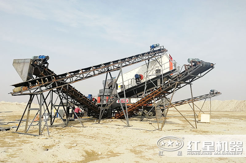 鋼筋混凝土破碎用什么機器？建筑垃圾移動破碎站剛剛好
